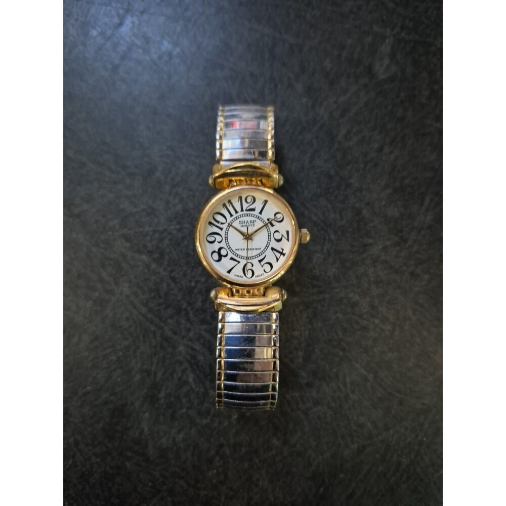 Vintage Sharp Women's Watch 366438 Stretch Band New Battery